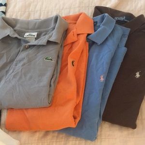 4 Ralph Lauren/Lacoste Polos